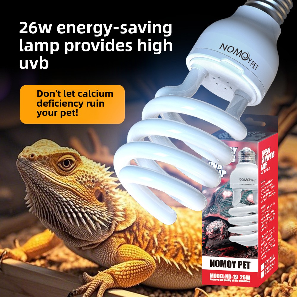 Vitamin D3 Reptile - NOMOY 26W UVB Reptile Light Calcium