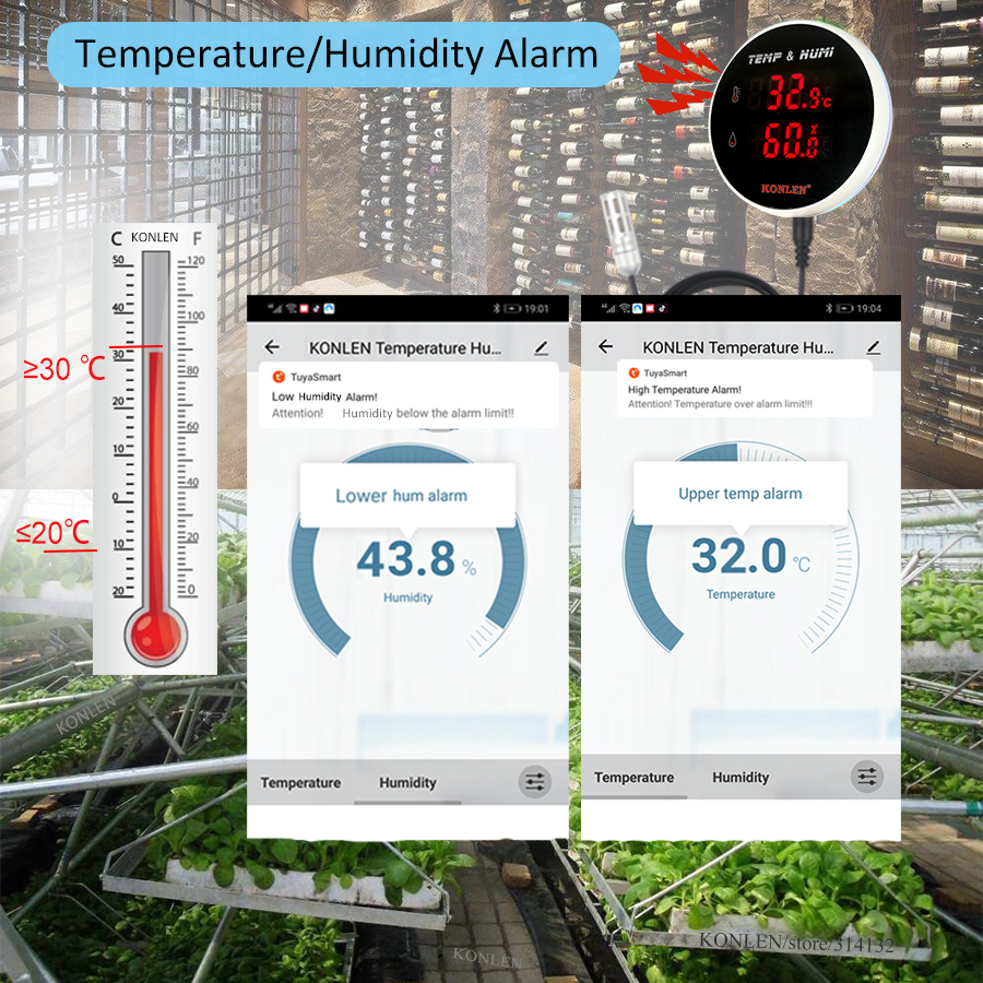 Tuya WIFI Temperature Humidity - Digital Hygrometer Probe avaliação e preço
