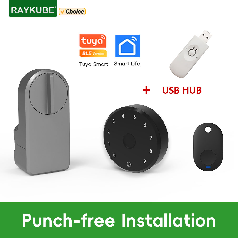 RAYKUBE A1 Pro Tuya BEL Smart  - Glass Door Hinge avaliação e preço