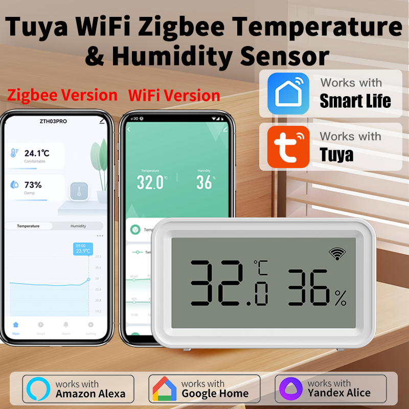 Tuya Zigbee WiFi Thermometer H - Digital Hygrometer Probe avaliação e preço