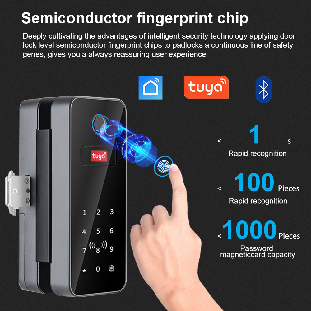 Bluetooth Electronic Glass LOC - Glass Door Hinge avaliação e preço
