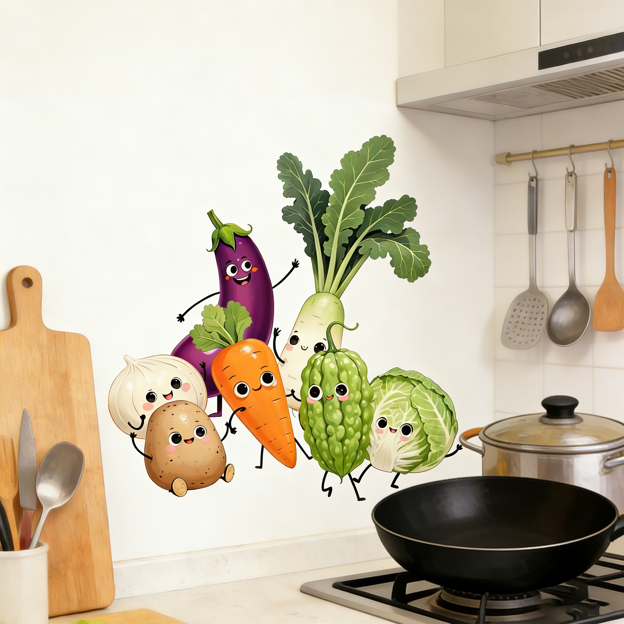 Emotionally Expressive Vegetab - Pvc Panel Background avaliação e preço