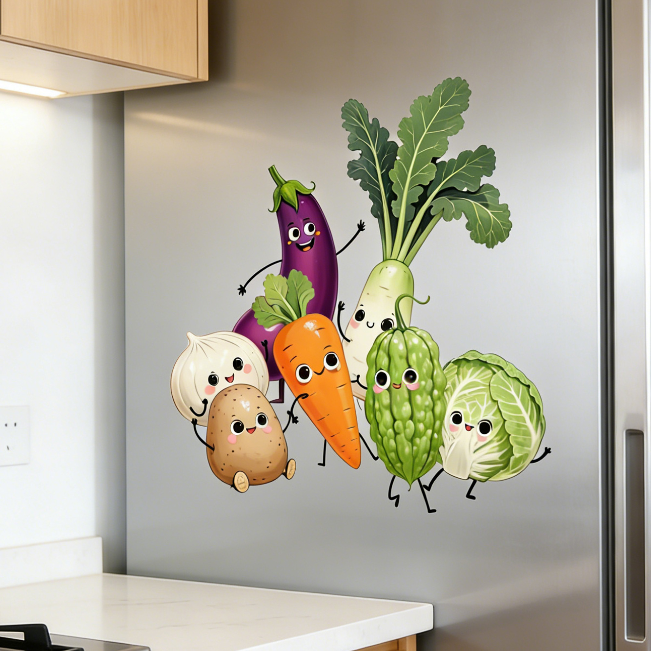 Emotionally Expressive Vegetab - Pvc Panel Background avaliação e preço