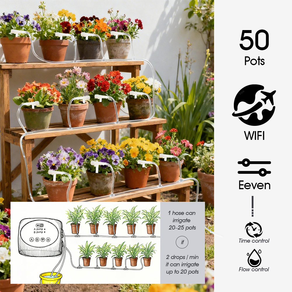 Garden Smart Dual Outlets Pump - Timer Dual Outlet avaliação e preço