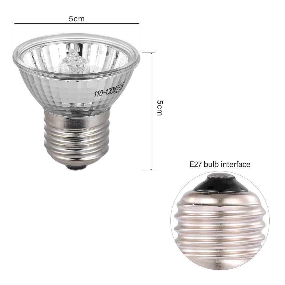 25W Halogen Heat Lamp UVA UVB  - Basking Bulb Halogen avaliação e preço