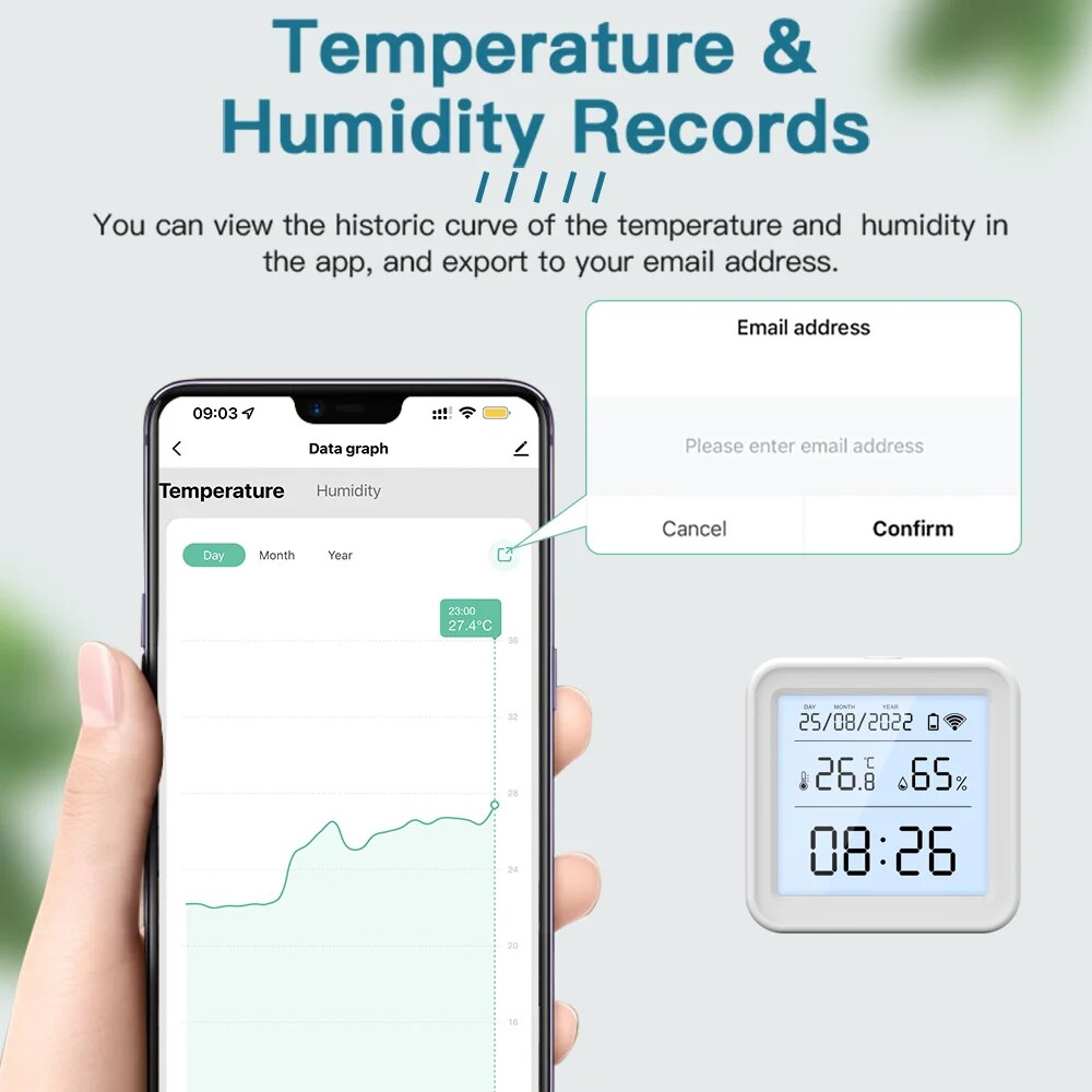 Tuya New WiFi Temperature Humi - Digital Hygrometer Probe avaliação e preço