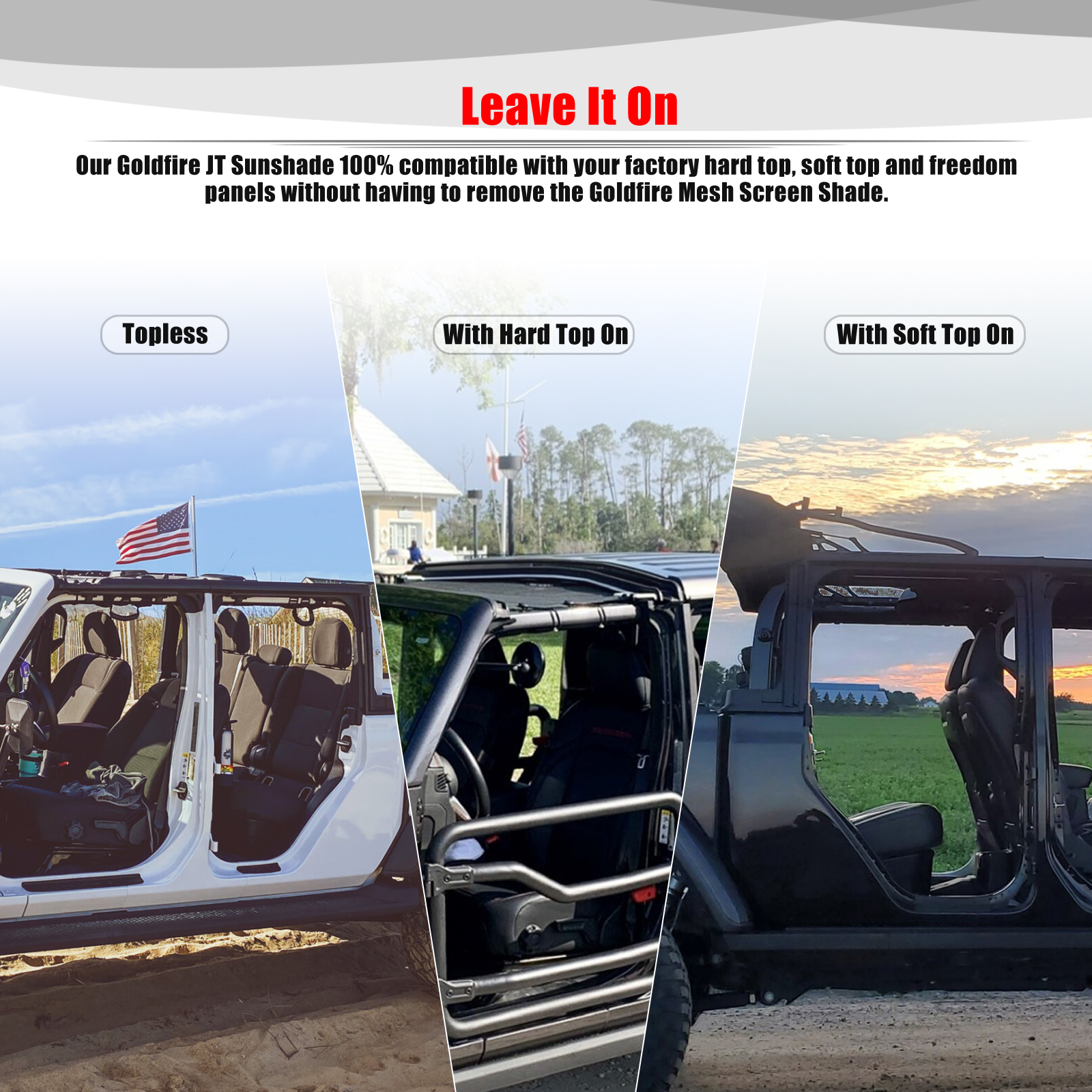 For Jeep Gladiator JT 4 Door A - Screen Top Mesh avaliação e preço