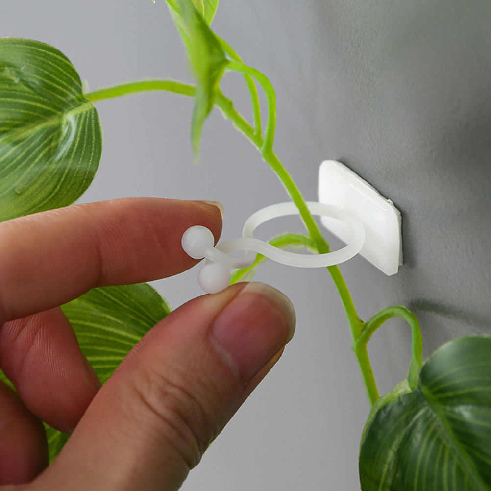 100Pcs Green Plant Fixing Clip - Vine Climbing Plastic avaliação e preço