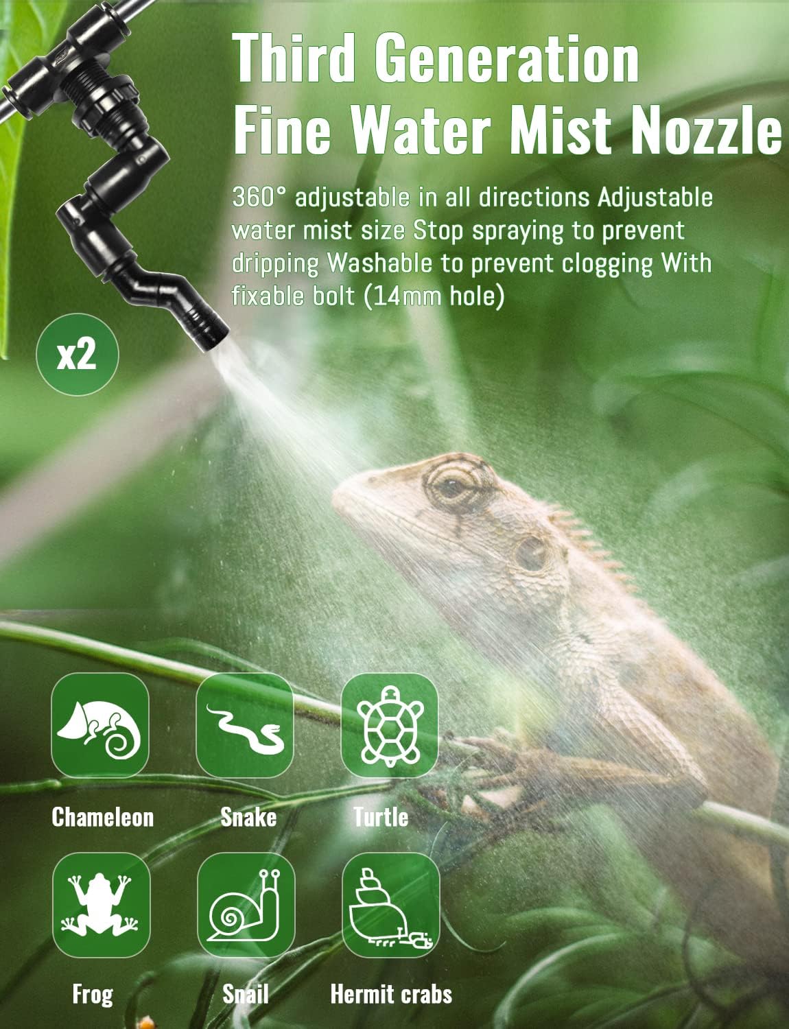 Automatic Rainforest Timing Sp - Misting Nozzle Reptile avaliação e preço