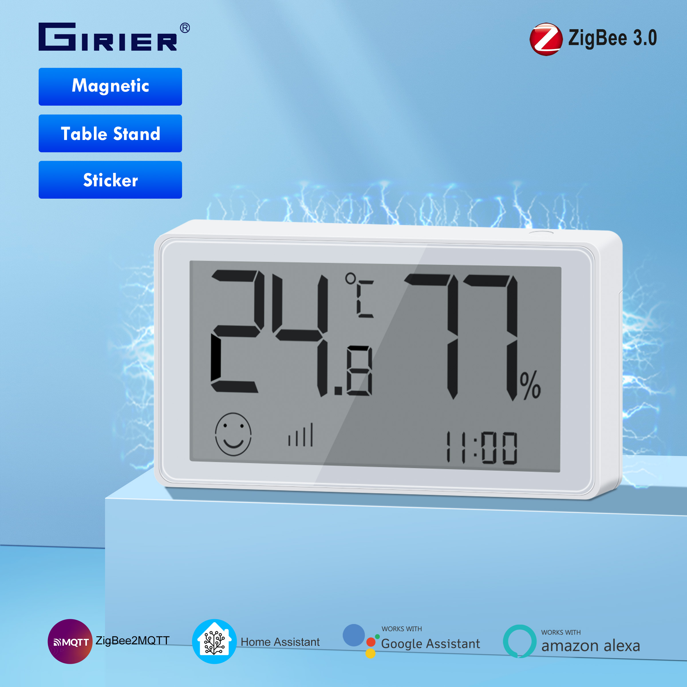GIRIER ZigBee 3.0 Smart Temper - Digital Hygrometer Probe avaliação e preço
