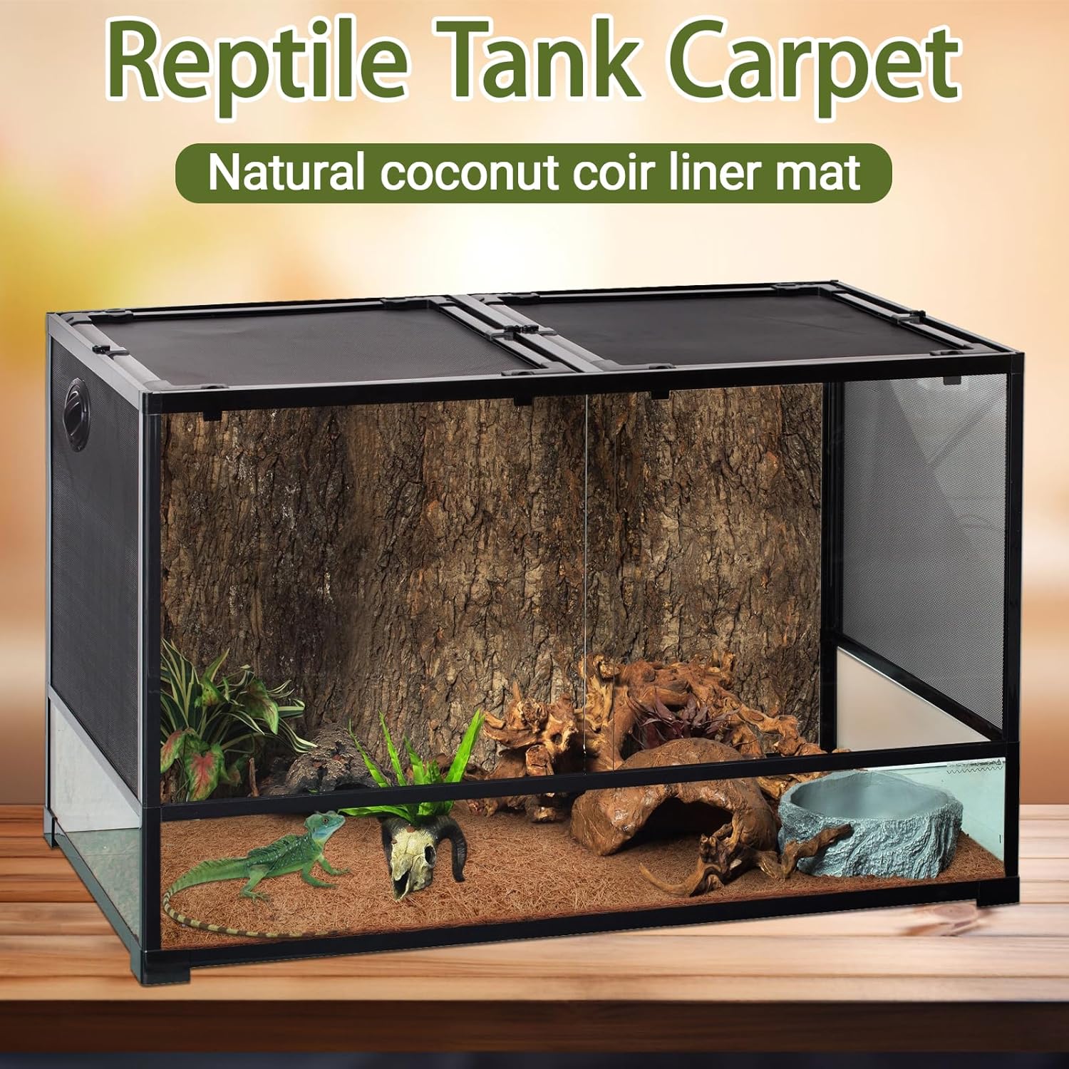 10 Pcs Reptile Carpet, 12x12 i - Substrate Coconut Fiber avaliação e preço