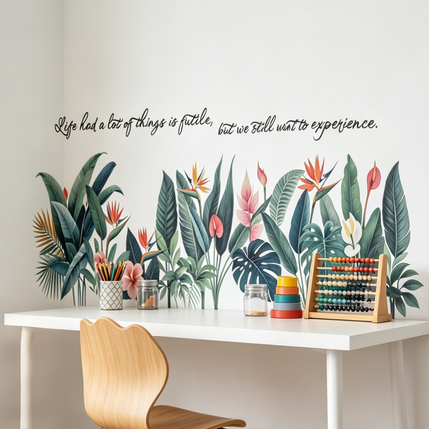 Tropical background wall stick - Pvc Panel Background avaliação e preço