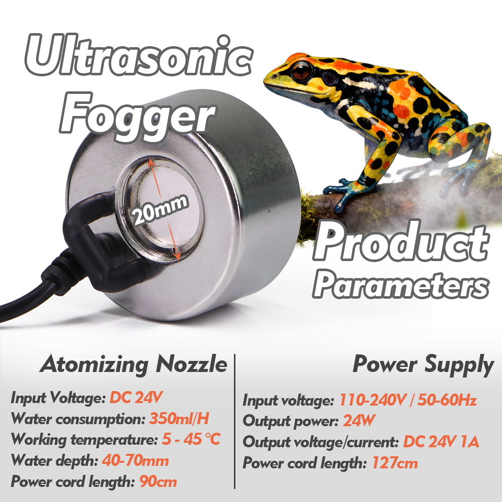 110-240V Ultrasonic Fogger w/  - Terrarium Fogger Ultrasonic avaliação e preço