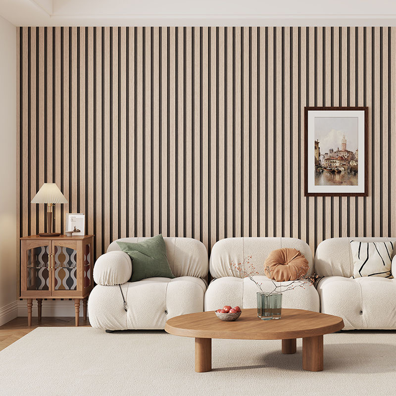 Self Adhesive Wood Grain Wall  - Pvc Panel Background avaliação e preço