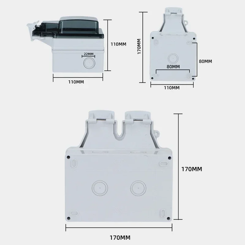 Tuya Waterproof Electrical Wal - Timer Dual Outlet avaliação e preço