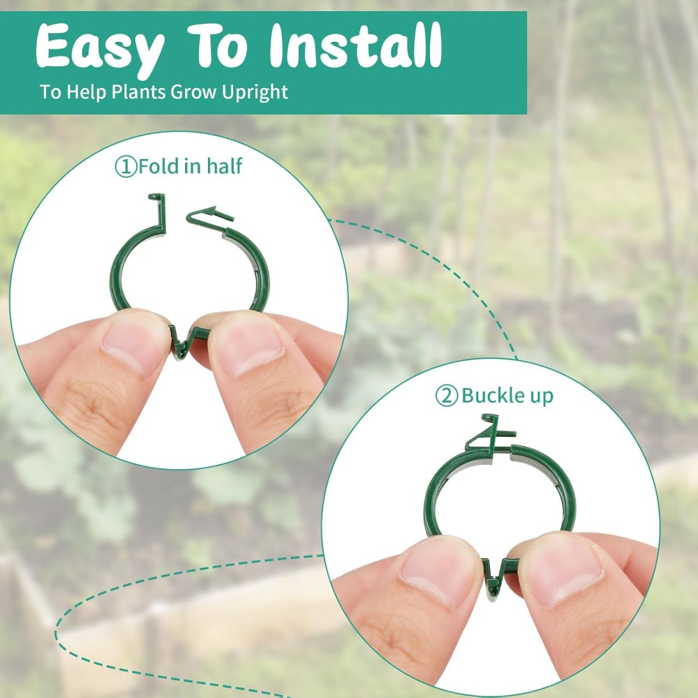 100 Pcs Plant Support Clips fo - Vine Climbing Plastic avaliação e preço