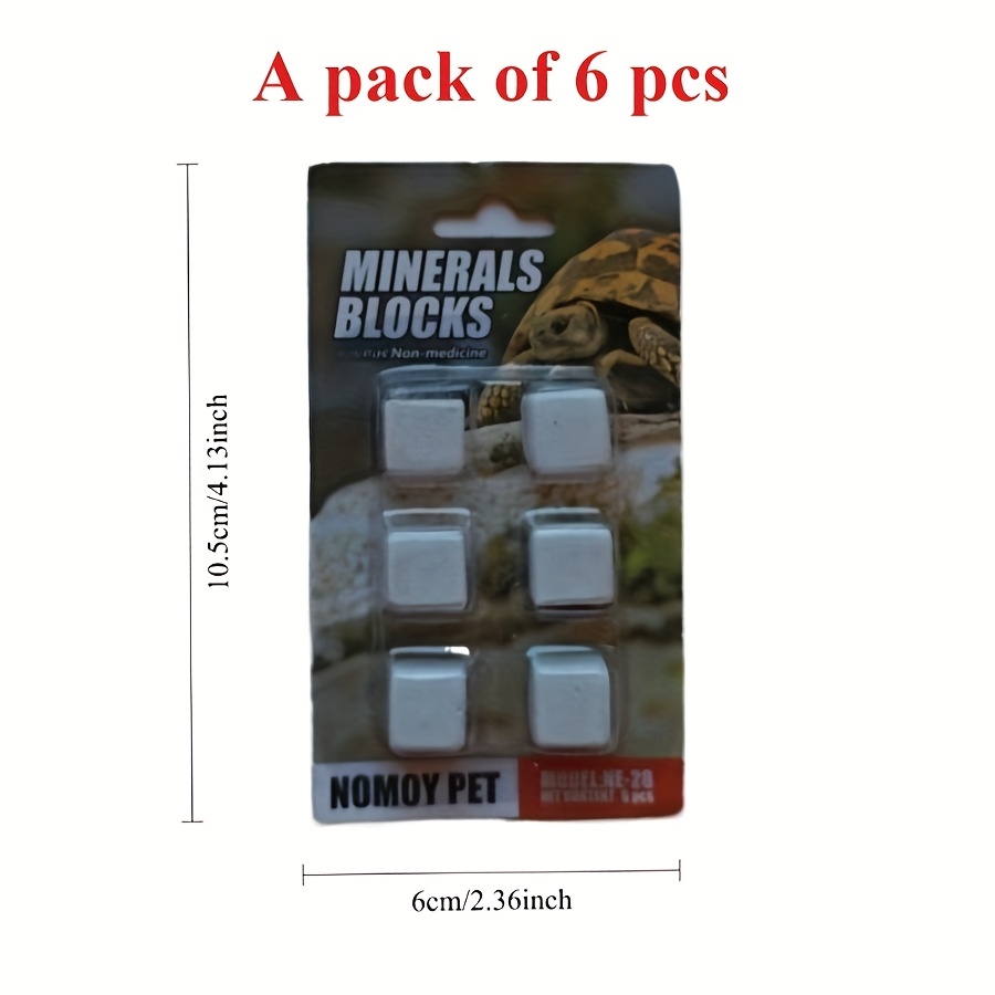 6 Pcs Fish Tank Calcium Block  - Calcium Powder Reptile avaliação e preço