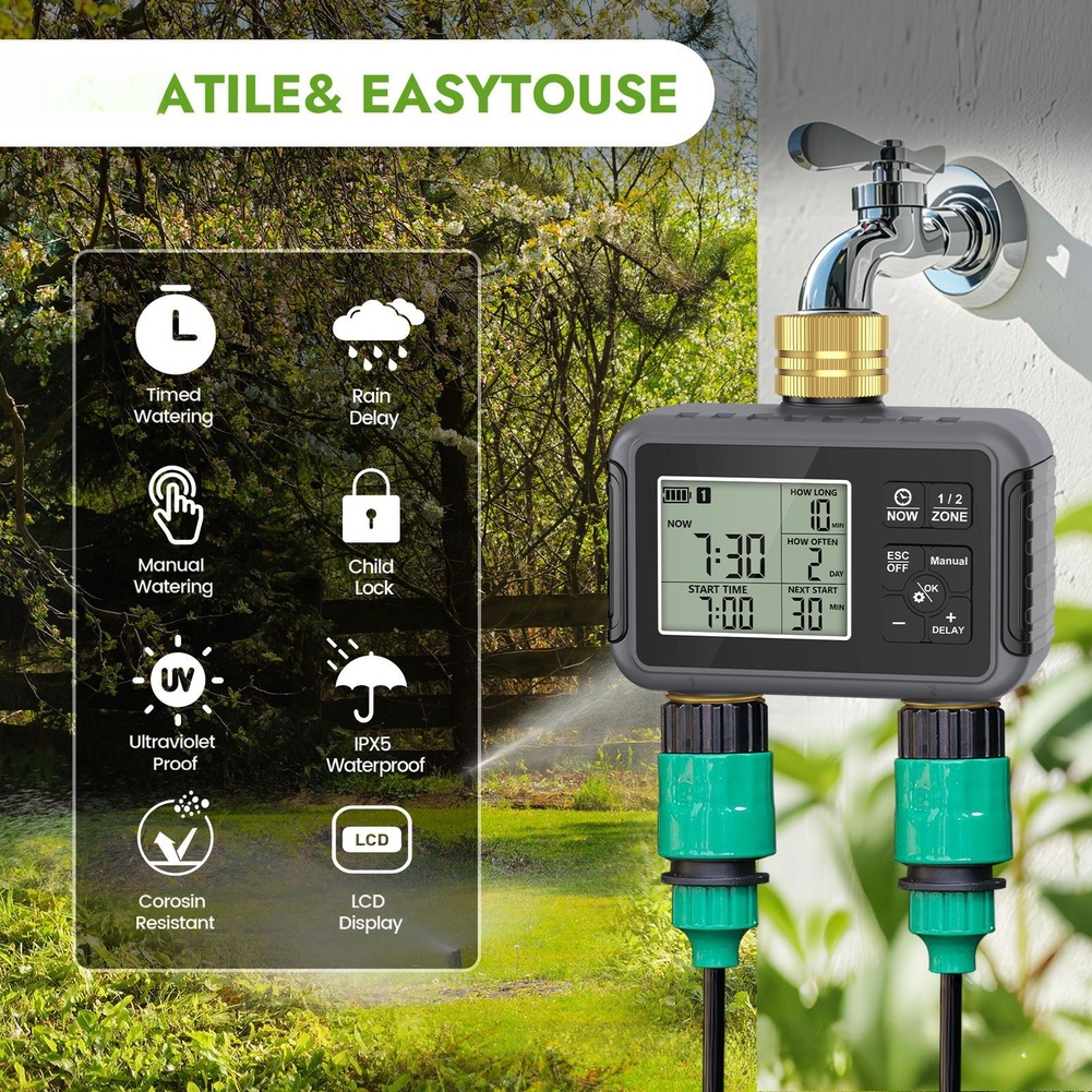 Automatic Controller Battery O - Timer Dual Outlet avaliação e preço
