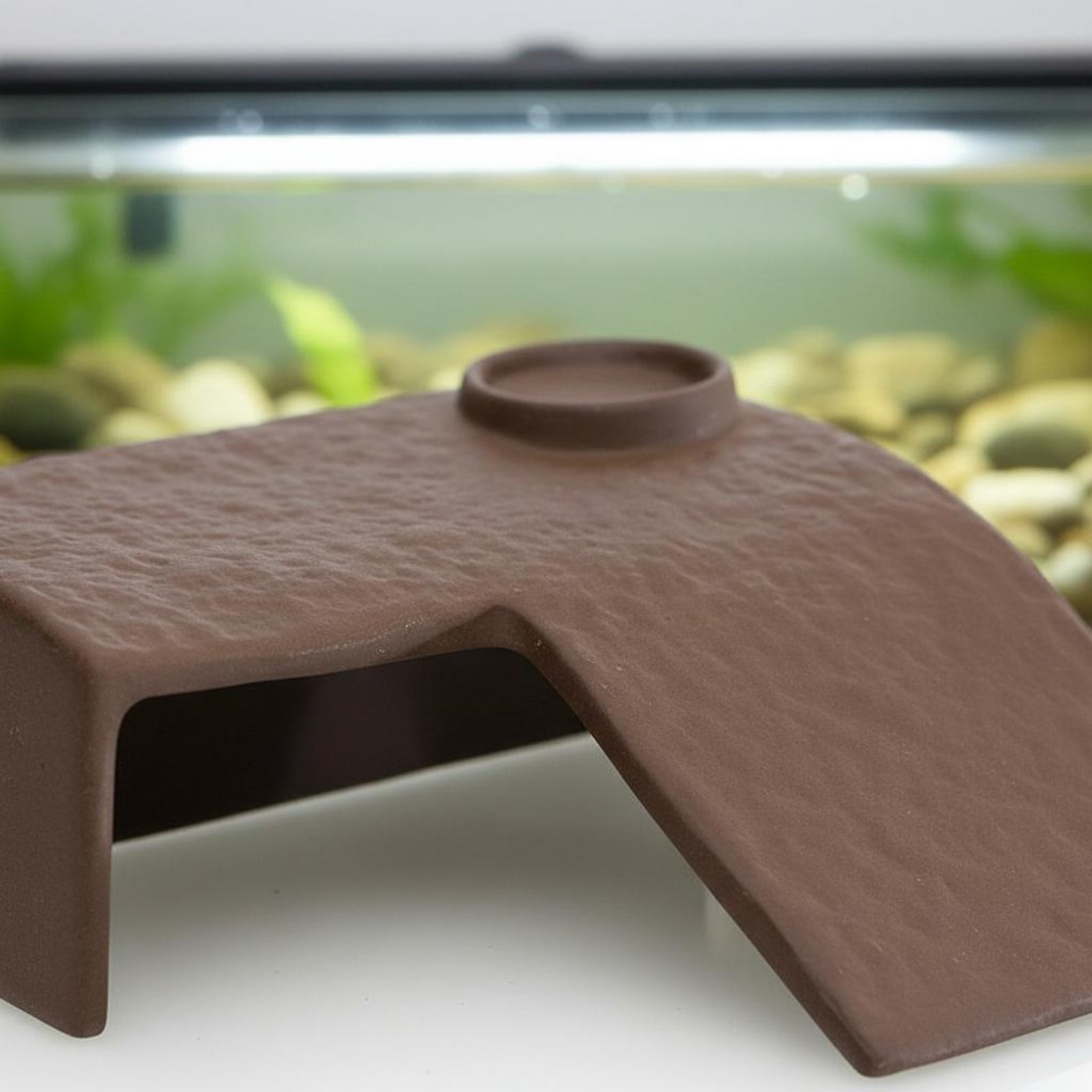 2 Pieces Turtle Basking Dock E - Hide Cave Ceramic avaliação e preço