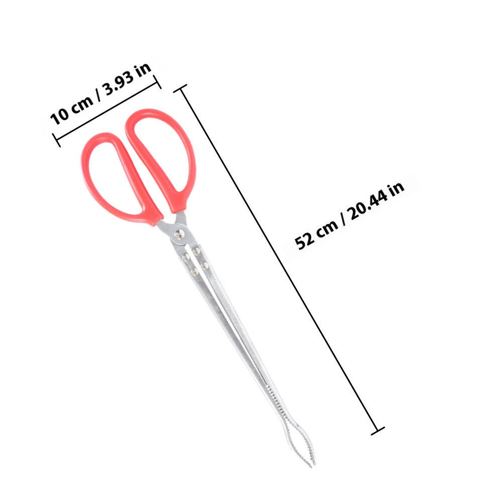 2Pcs Stainless Steel Snake Ton - Feeding Tong Stainless avaliação e preço